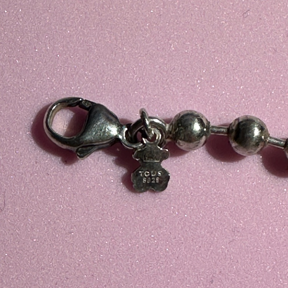 TOUS: Silver Beaded Charm Bracelet (USED) - Picture 7 of 13